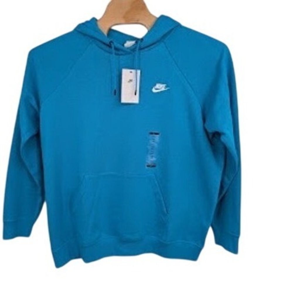 Nike NWT Women's‎ Sportswear Club Fleece Blue Pullover Hoodie sz XXL